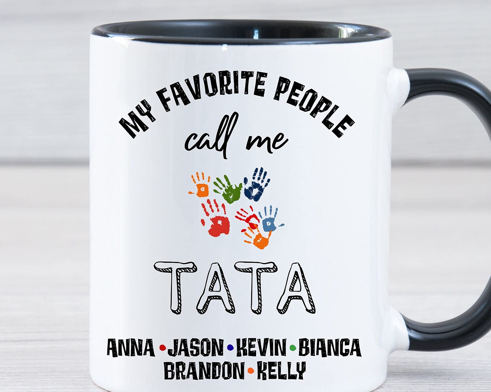 Personalized Tata Gifts Personalized Tata Coffee Mug Tata Mug With Grandkids