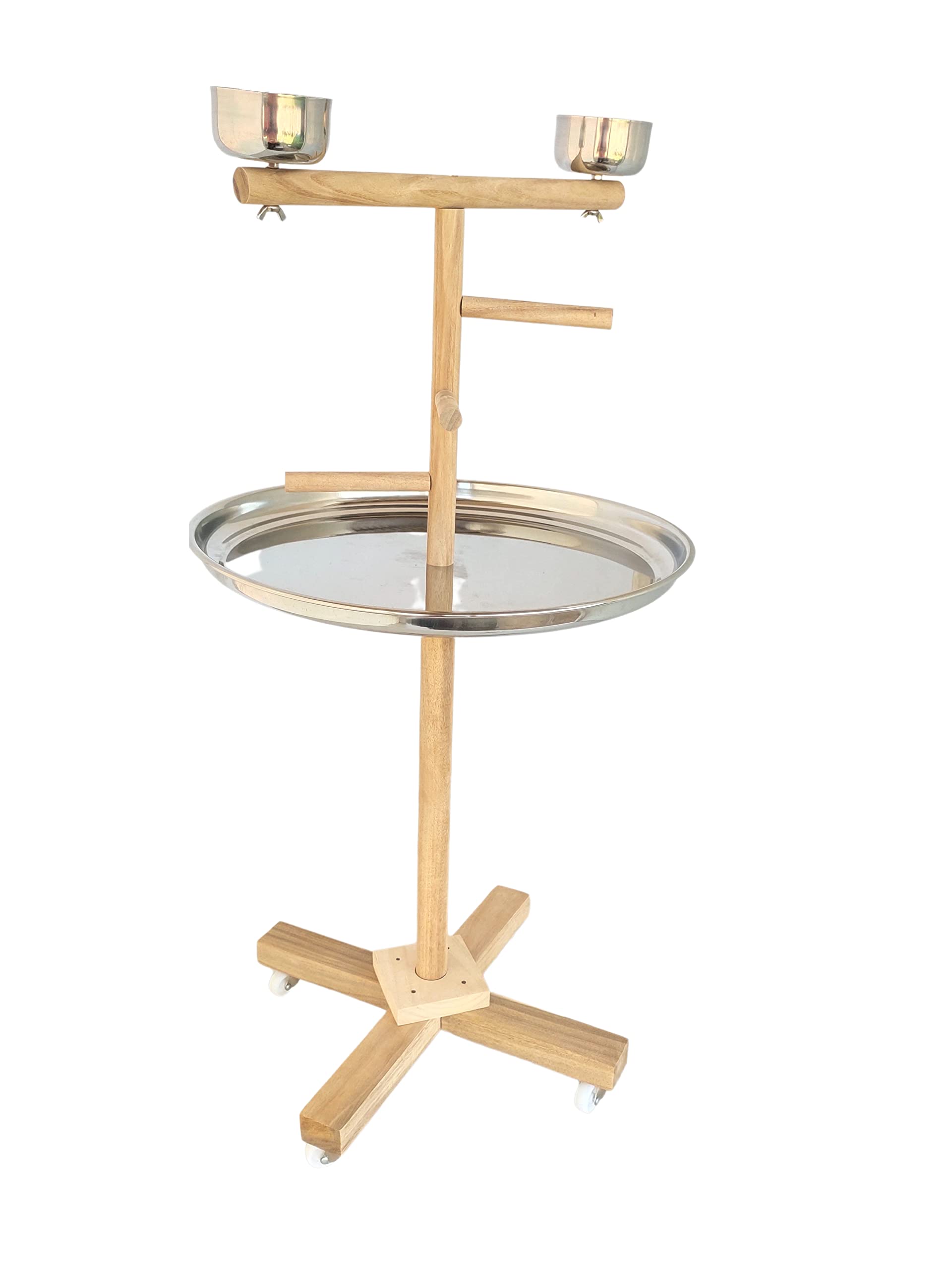 KSK 3 Stairs 36 Parrot Birds Perch PlatformToy Cage Wooden Stand Activity Play Jym Climbing Stand for Cockatiel, Conures, Love Birds,African Grey Natural Wood Cage Accessories(Medium) (B09RTGQGGF) Amazon Price History, Amazon Price Tracker