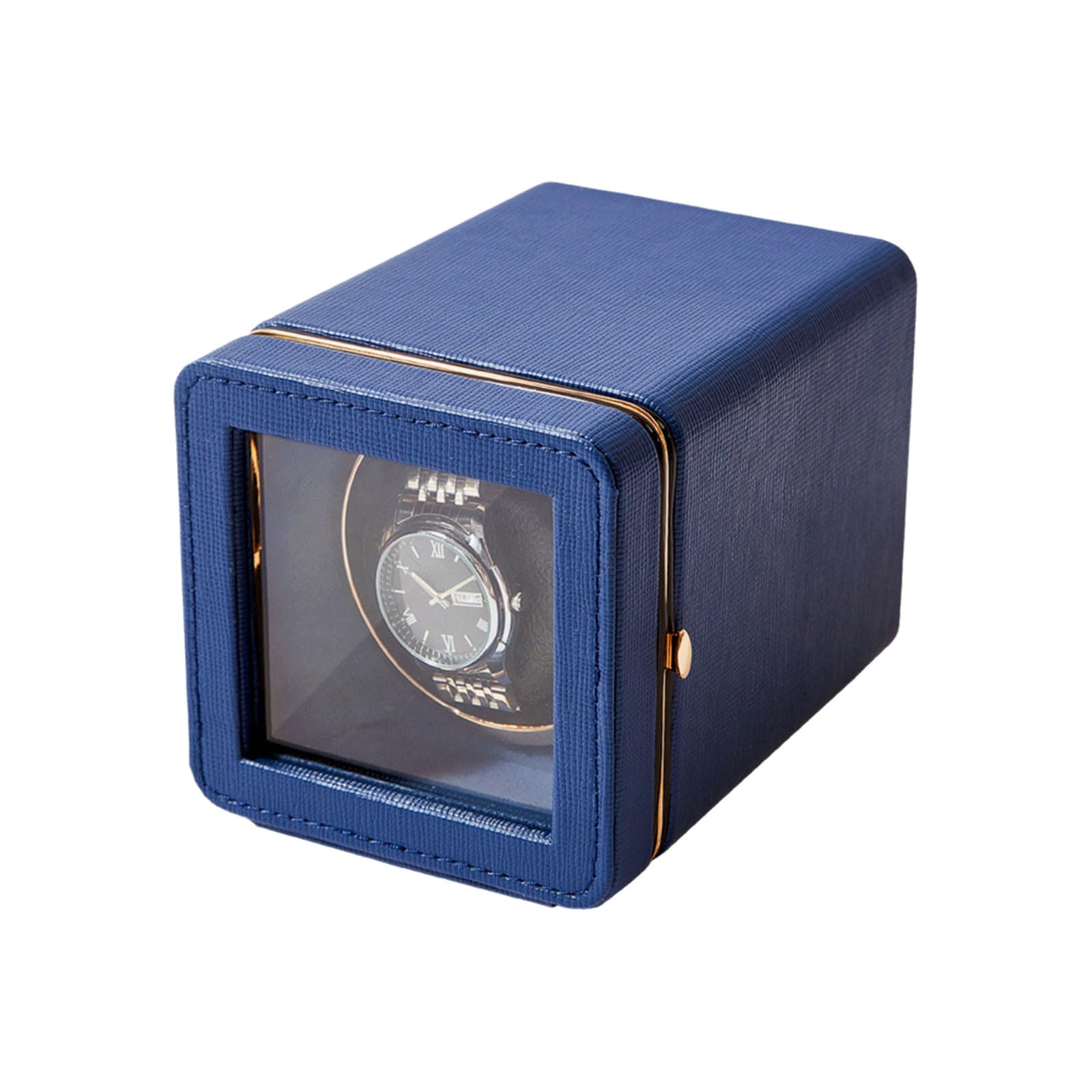 Watch Winder Carica Orologi,Scatola Carica Orologio,Scatola Rotante per Orologio,Porta Orologi Automatici,Macchina del tempos Orologi,con Motore Silenzioso,Rotazione Bidirezionale.