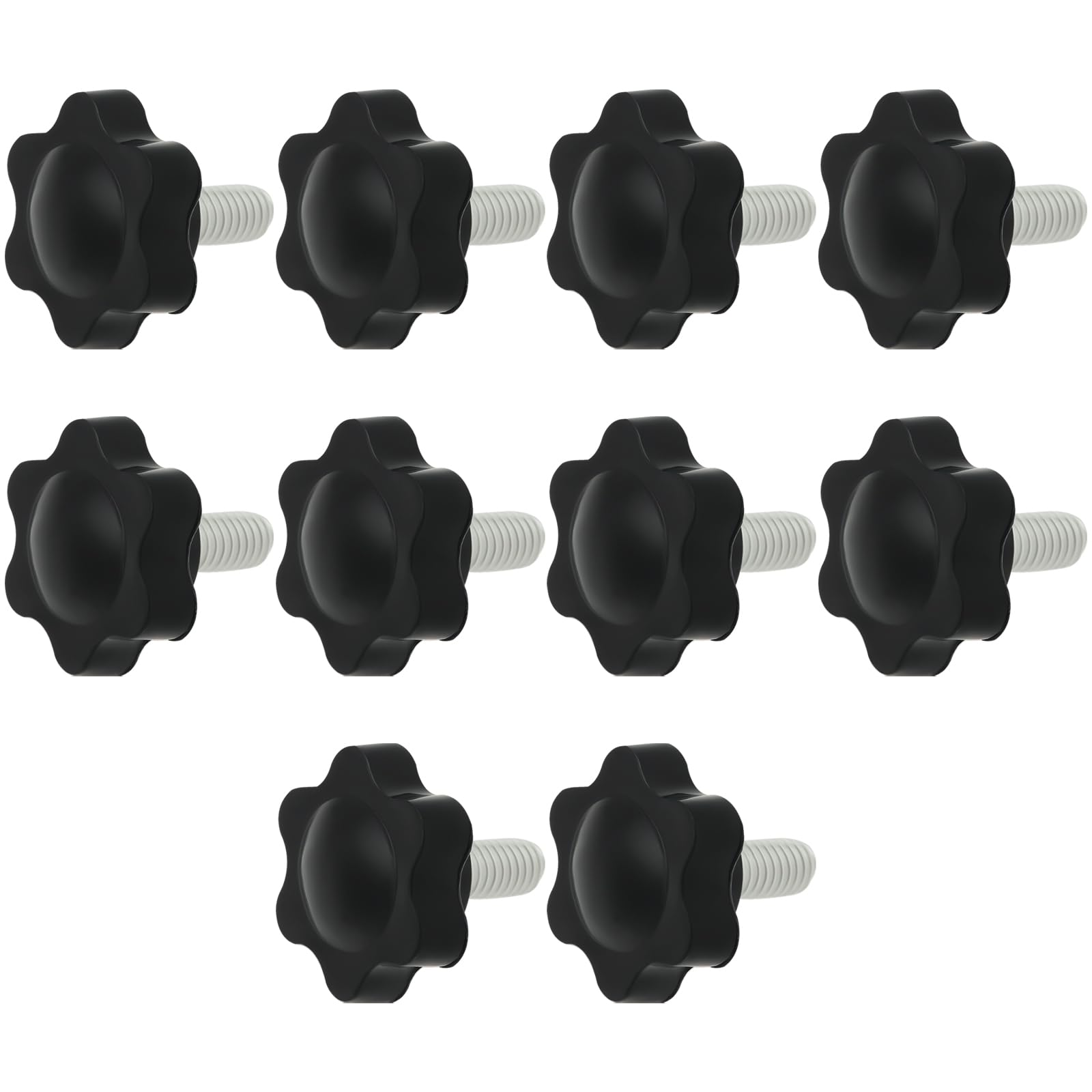 ECSiNG 10pcs M6x14mm Pedal Locking Screws Pedal Fixed Screws Compatible with Logitech G25 G27 G29 G920 G923 Plum Blossom Manually Tightened Screw-picture-16