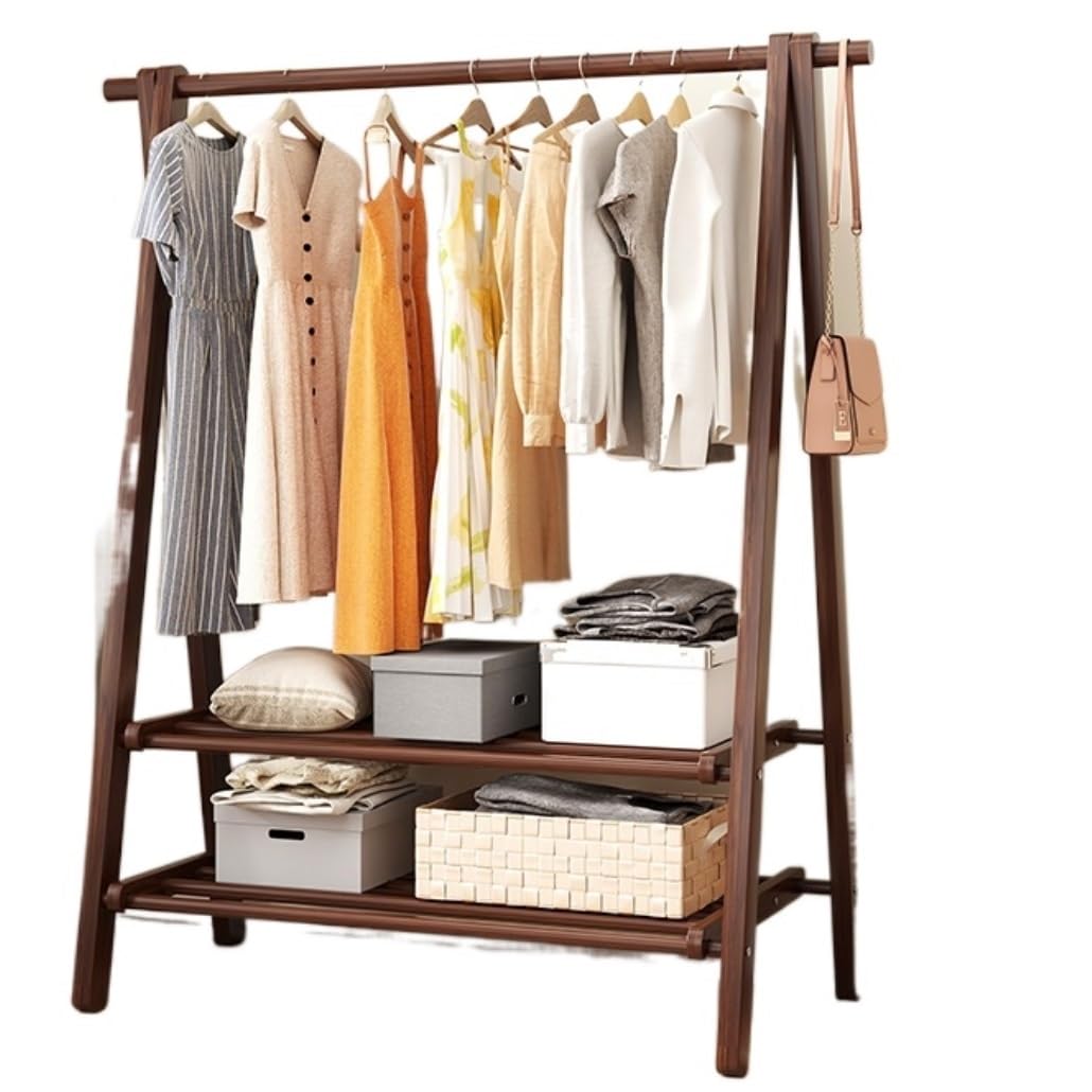 AZHKJKZH Clothes Airer Laundry Rack Indoor Clothes Drying Folding Saves Space For Towels Shoes Indoor Outdoor(100 * 46 * 150cm)