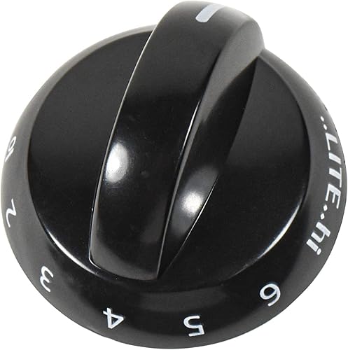 Miniatura 9 de HQRP Paquete de 4 pomos para válvula de estufa de gas de quemador superior compatibles con Frigidaire, Crosley, Tappan 316220009, 1379610,