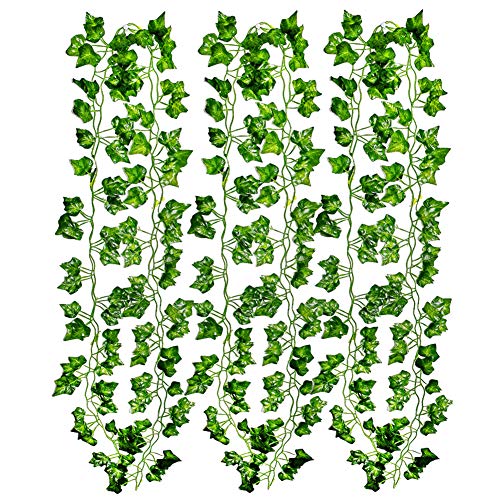Lefv™ Ivy Garland 6 Feet Long Artificial Vine Plant Leaves Silk Greenery Chain Wedding Party Supplies Garlands Home Garden Wall Decoration Sweet Potato Leaf, Pack Of 1 #TOP3