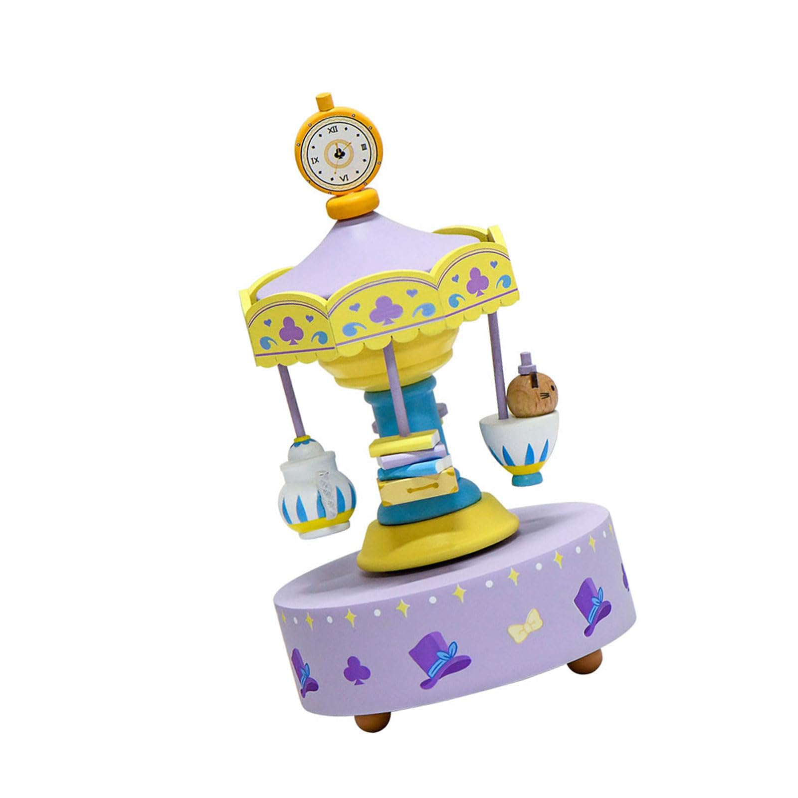 Carillon in legno con melodie classiche rotanti, per la cameretta dei bambini, regalo di compleanno