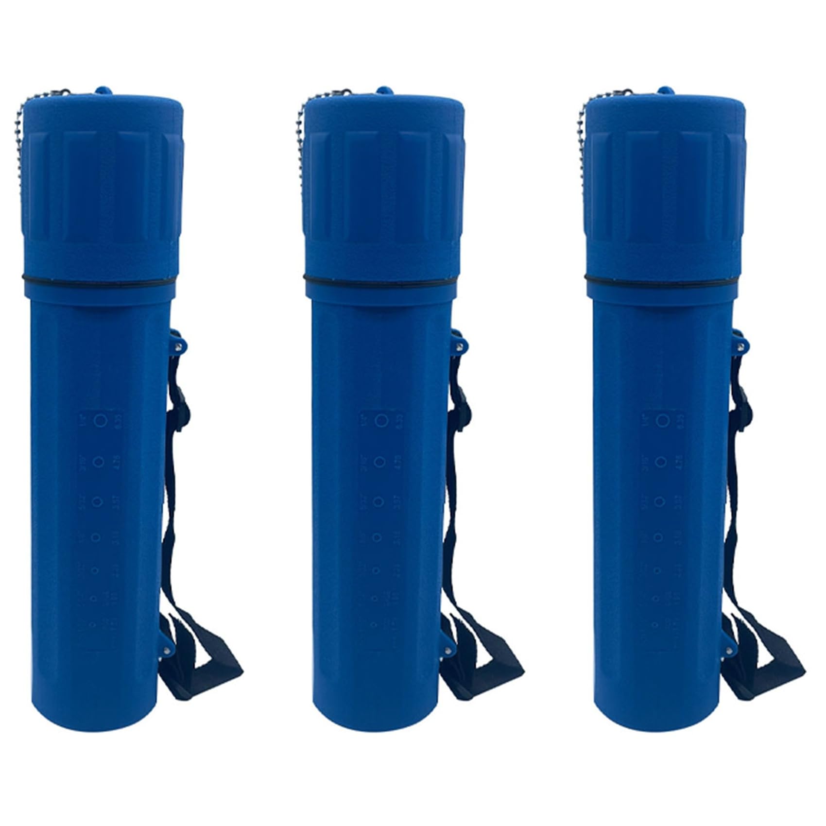 3X Contenedor de Tubo de Almacenamiento de Varilla de Electrodo de Soldadura con Protector Azul de 10 Libras, Contenedor con Correas y Cadena