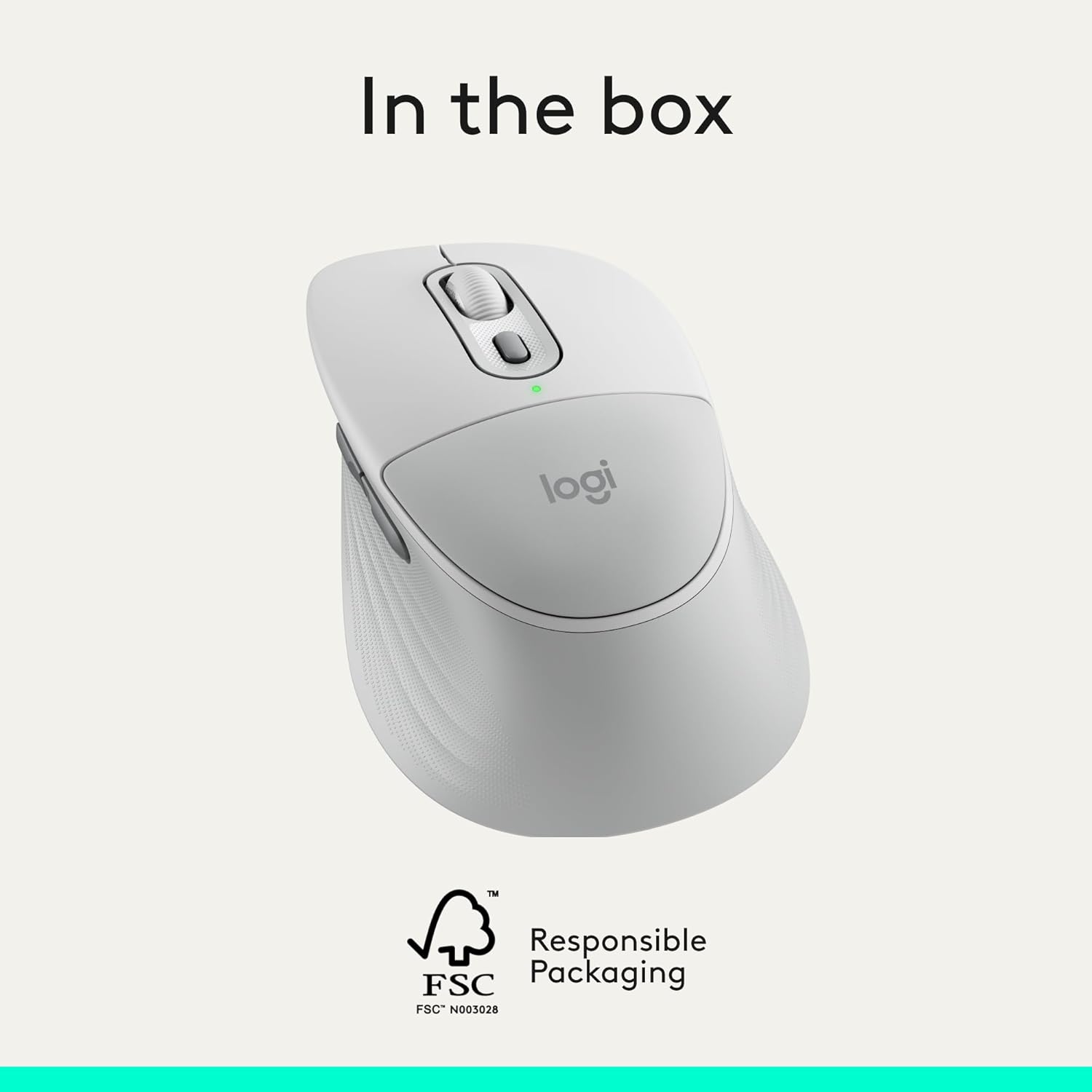 Logitech Signature Comfort Plus M850 L Wireless Mouse, Bluetooth Mouse with Palm Cushion, Silent Clicks, 24-Month Battery, Customizable Buttons, for Windows, Mac, iPad - Off White 14