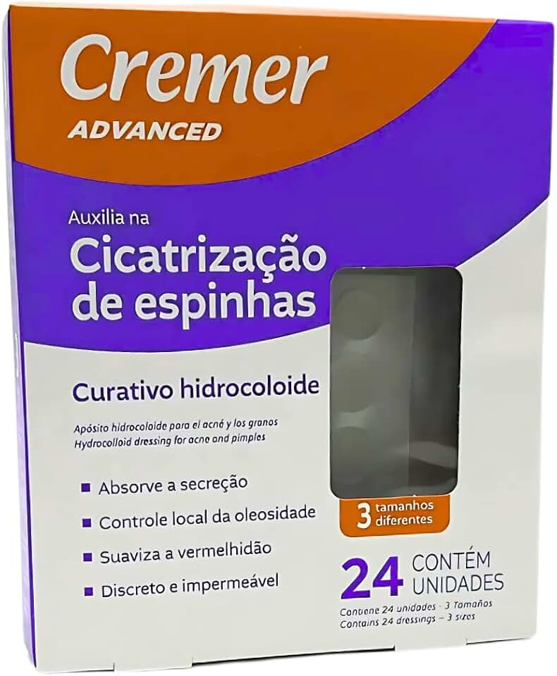 Curativo Hidrocoloide Adesivo para Acne, Espinhas e Pequenos Ferimentos | Cicatrização Rápida, Discreto e Impermeável | 3 Tamanhos