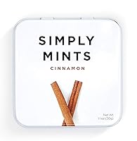 Vista 17 de SIMPLY MINTS Muestra de Menta Natural para el Aliento, Paquete de 6 (180 Piezas), Hecho con Aceites de Menta, Jengibre y Canela, Sin Aspartamo, Sin