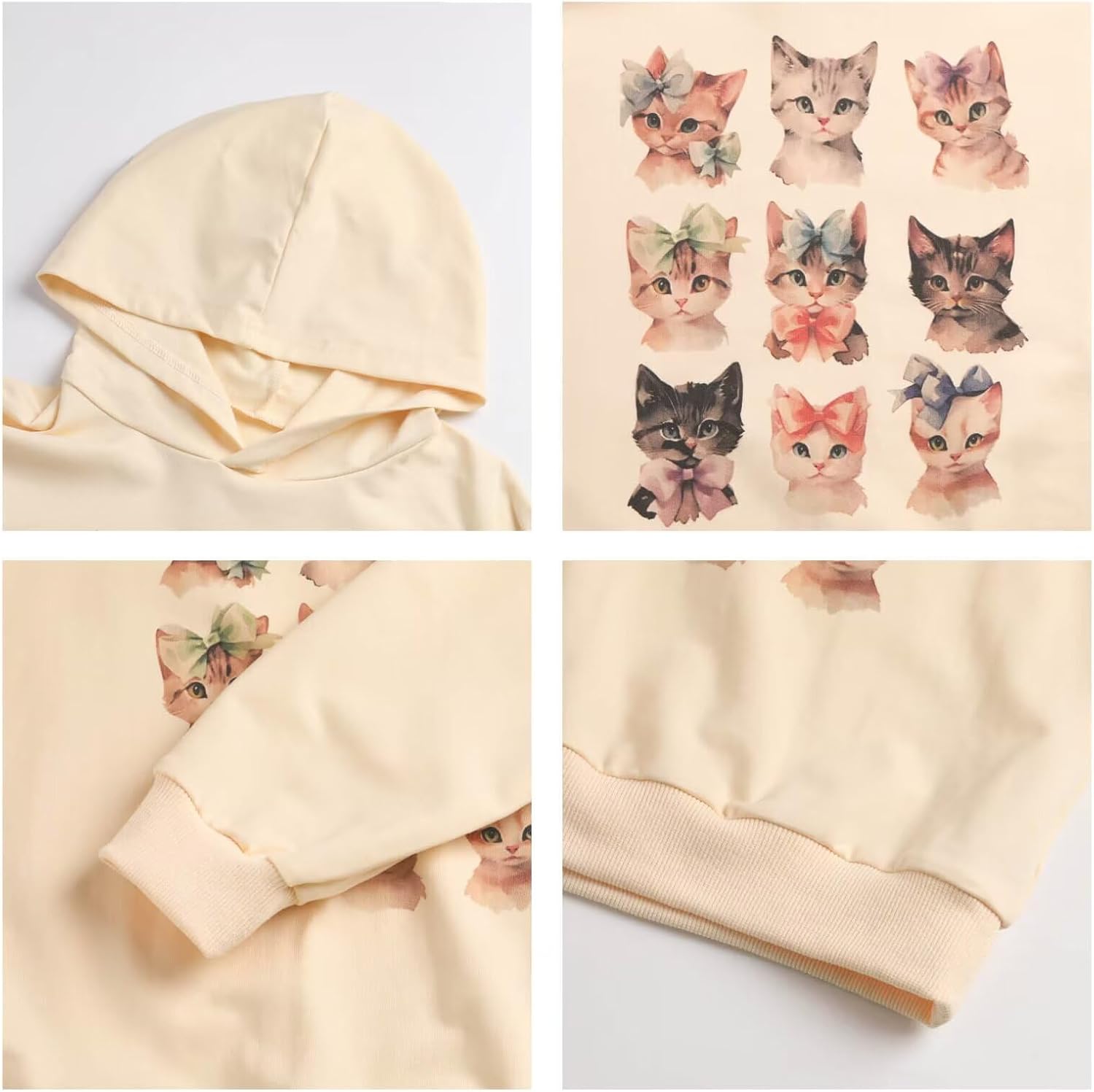 WELAKEN Sweatshirts for Girls Toddler & Kids II Little Girl's Pullover Tops Sweaters & Hoodies - Image 4