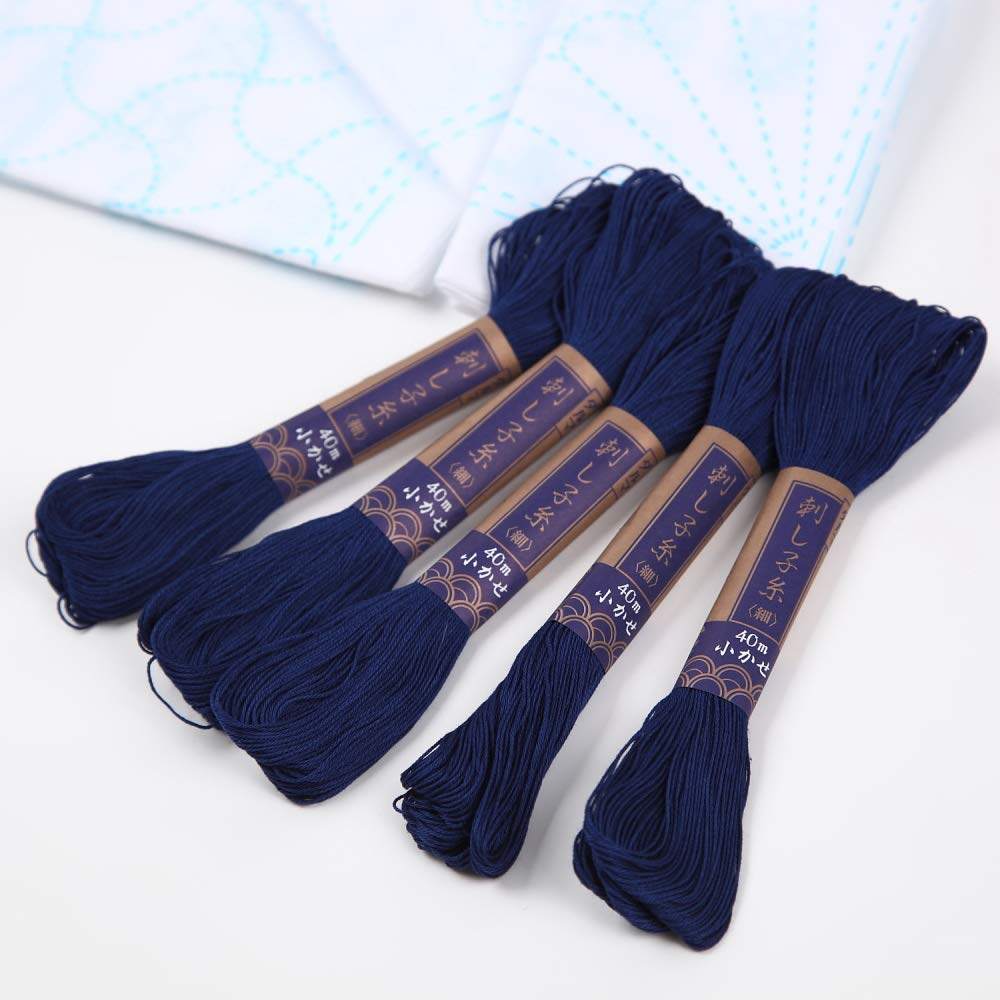 Amazon.com: Sashiko kit, Yokota Sashiko Thread and Template Yume