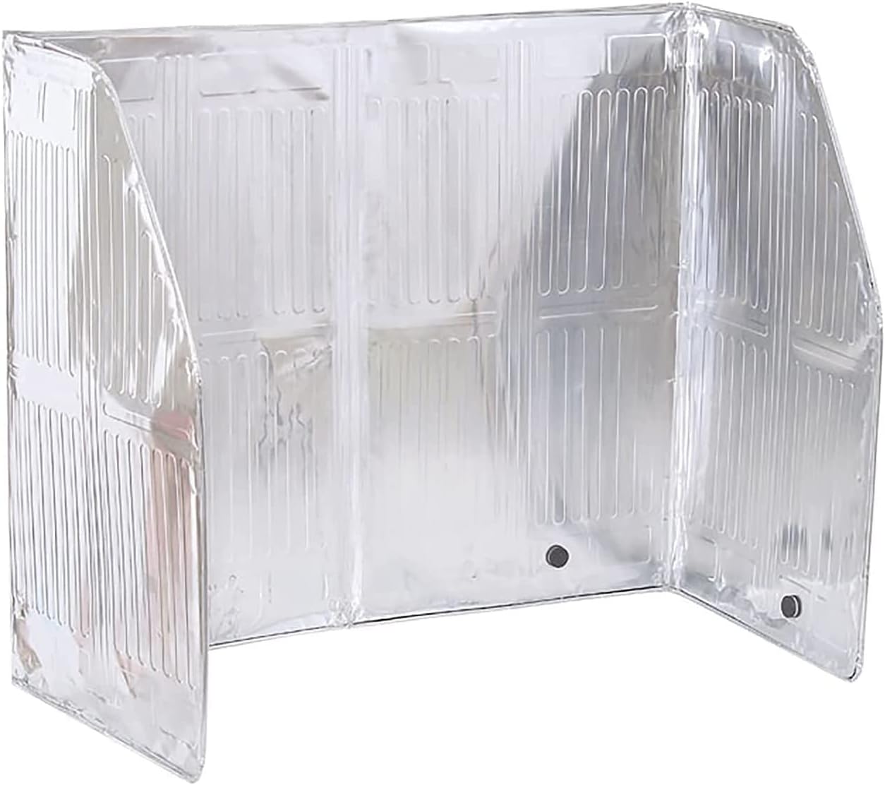 3 Sided Splatter Screen, Kitchen Oil Baffle Anti Splatter Shield Guard Aluminum Foil Oil Block Oil Barrier(Size:12050cm)
