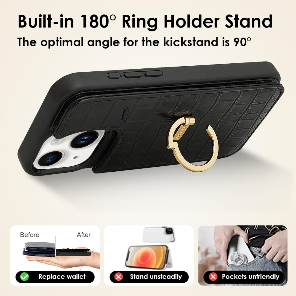 【新品未使用】custype ブラック iPhone15Pro用　ケース Amazon.co.jp: CUSTYPE iPhone 15 ウォレットケース 6.1インチ