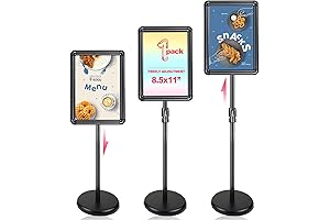 Versatile Adjustable Floor Stand Sign & Poster Holder