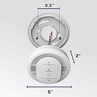 Vista 11 de Kidde Hardwired Kidde App Enabled Smart Smoke and Carbon Monoxide Detector, AA Battery Backup, Voice Alerts, Interconnected Alarm