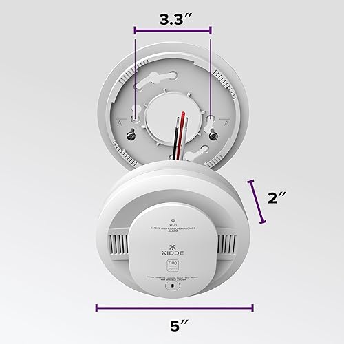 Miniatura 12 de Kidde Detector inteligente de humo y monóxido de carbono habilitado por la aplicación Kidde con cableado, respaldo de batería AA, alertas de voz,