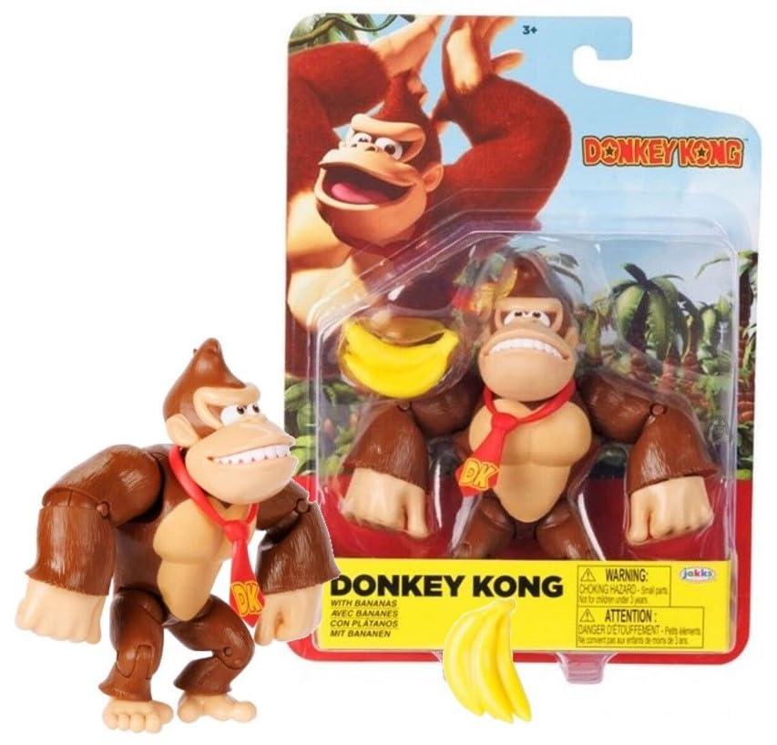 Super Mario 4 inch Action Figure (Donkey Kong with Bananas)