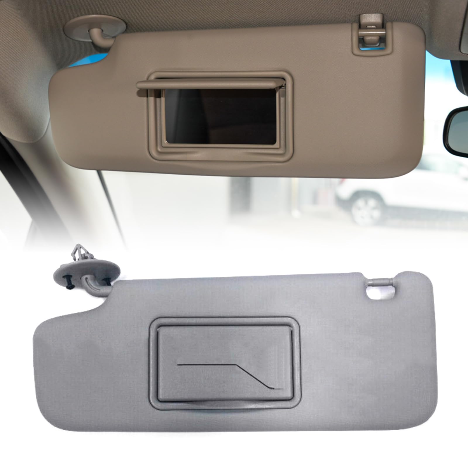 1902132 P95327509 Sinistra Destra Laterale Parasole Accessori Di Ricambio Auto Parasole Interno Per 13-16