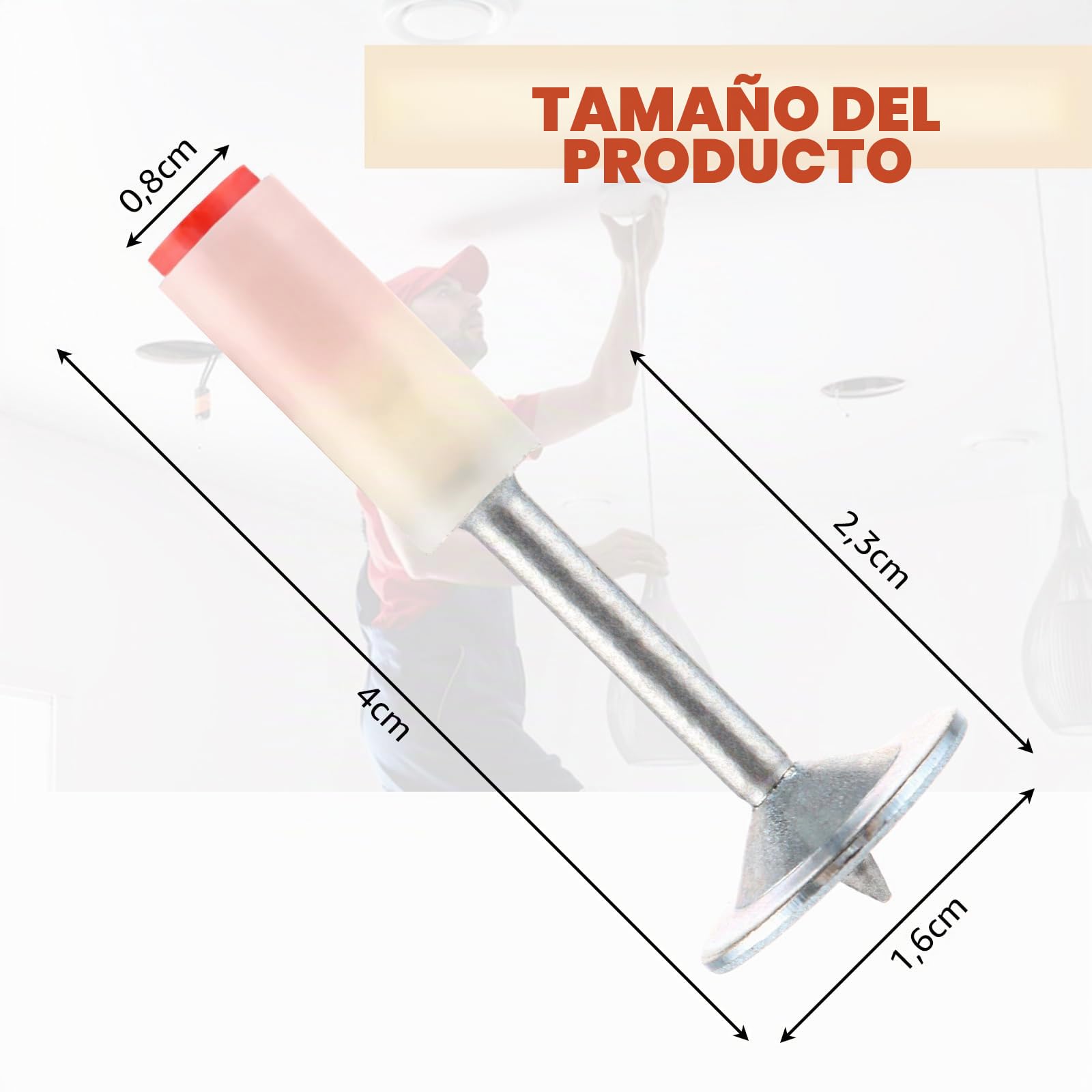 DAJAVE 500 clavos para de clavos, 7,3 mm, clavos redondos, surtido de clavos de acero endurecido, clavos de hormigón penetrantes, accesorios, techos