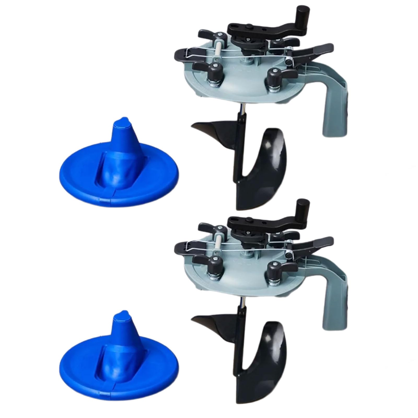 Lot de 4 boîtes de peinture contenant un dispositif d'agitation et un bec verseur anti-goutte pour un mélange efficace et empilable des boîtes de peinture de 3,8 l