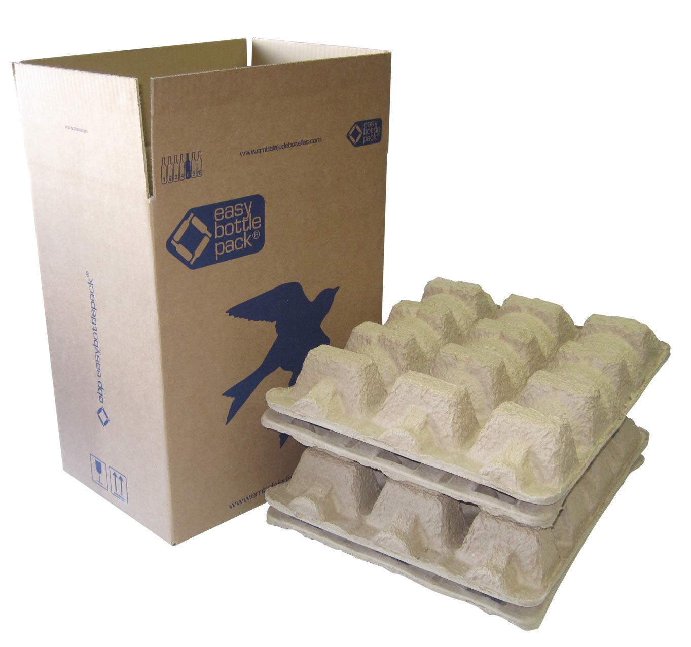 EMBALAJE EBP-EASYBOTTLEPACK 6 BOTELLAS (LOTES 16 UNIDADES) ENVÍO GRATIS A PENÍNSULA
