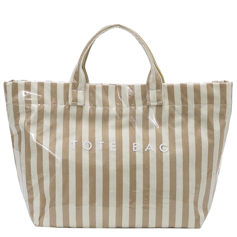 Image of Lushandy PVC Tote Bag for Women Jelly Beach Bag Top Handle Hobo Handbag | Water-Resistant, Wipe Clean, Lightweight