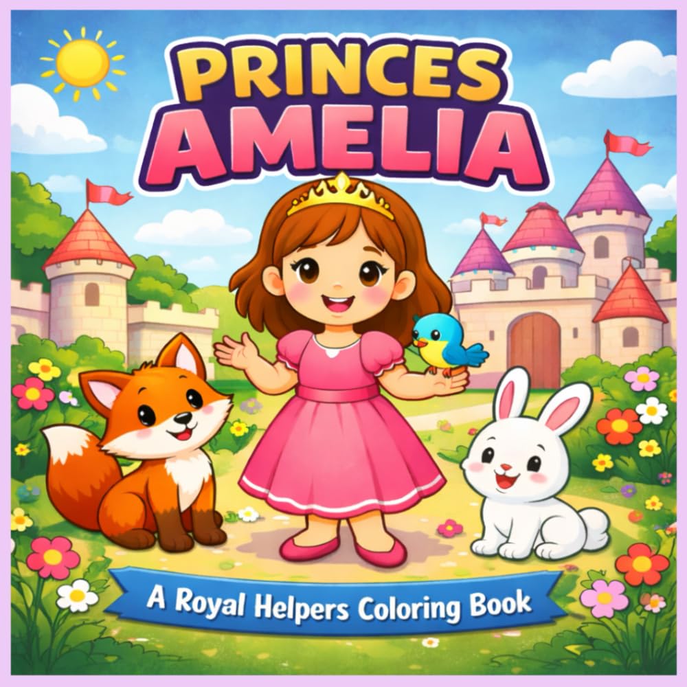 Princes Amelia: A Royal Helpers Coloring Book