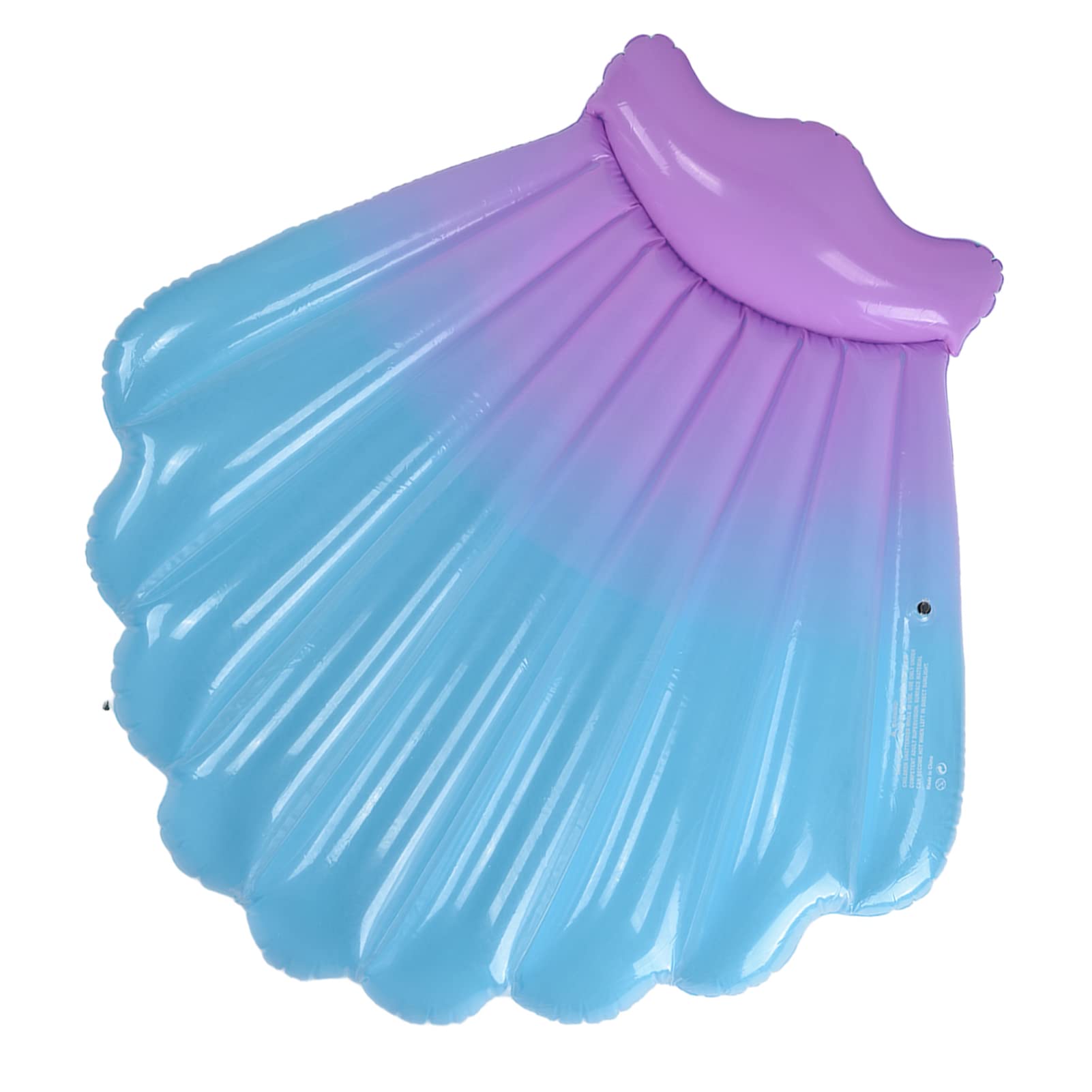 Aramox Łóżko Do Pływania Nadmuchiwane łóżko Do Pływania W Basenie W Kształcie Muszli PCV 145 X 140 Cm Przenośny Lekki Gładka Powierzchnia Basenu Plaża Jezioro Morze Dorośli Rodzina Użytku na Zewnątrz