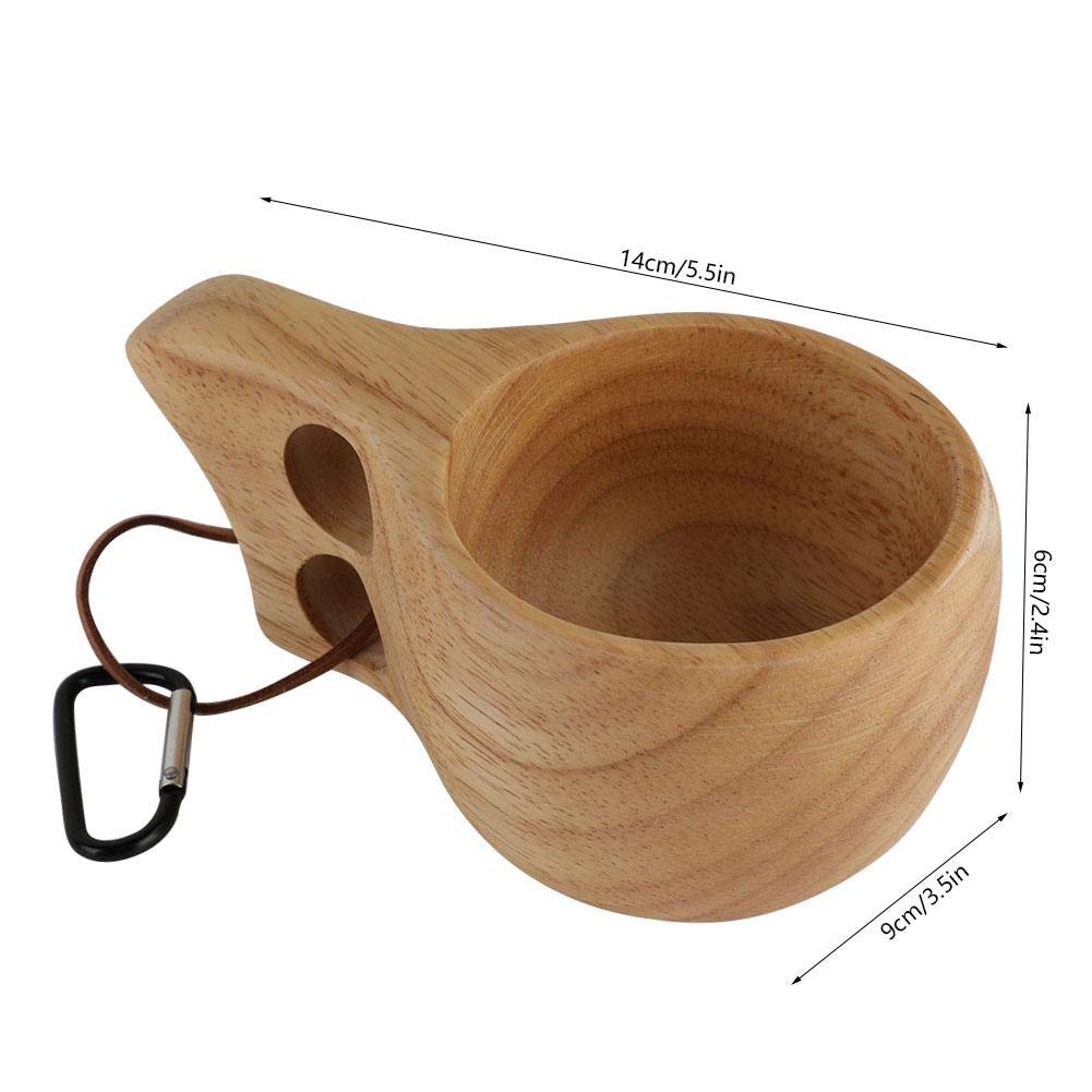 Tazza In Legno Di Gomma Naturale Fatta A Mano – Perfetta Per Caffè, Tè E Tisane – Idea Regalo Unica E Rustica Per La Casa - 2