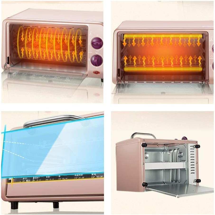 Retro Convection Toaster Oven Small Electric Oven Household Mini Oven Baking Machine Cake