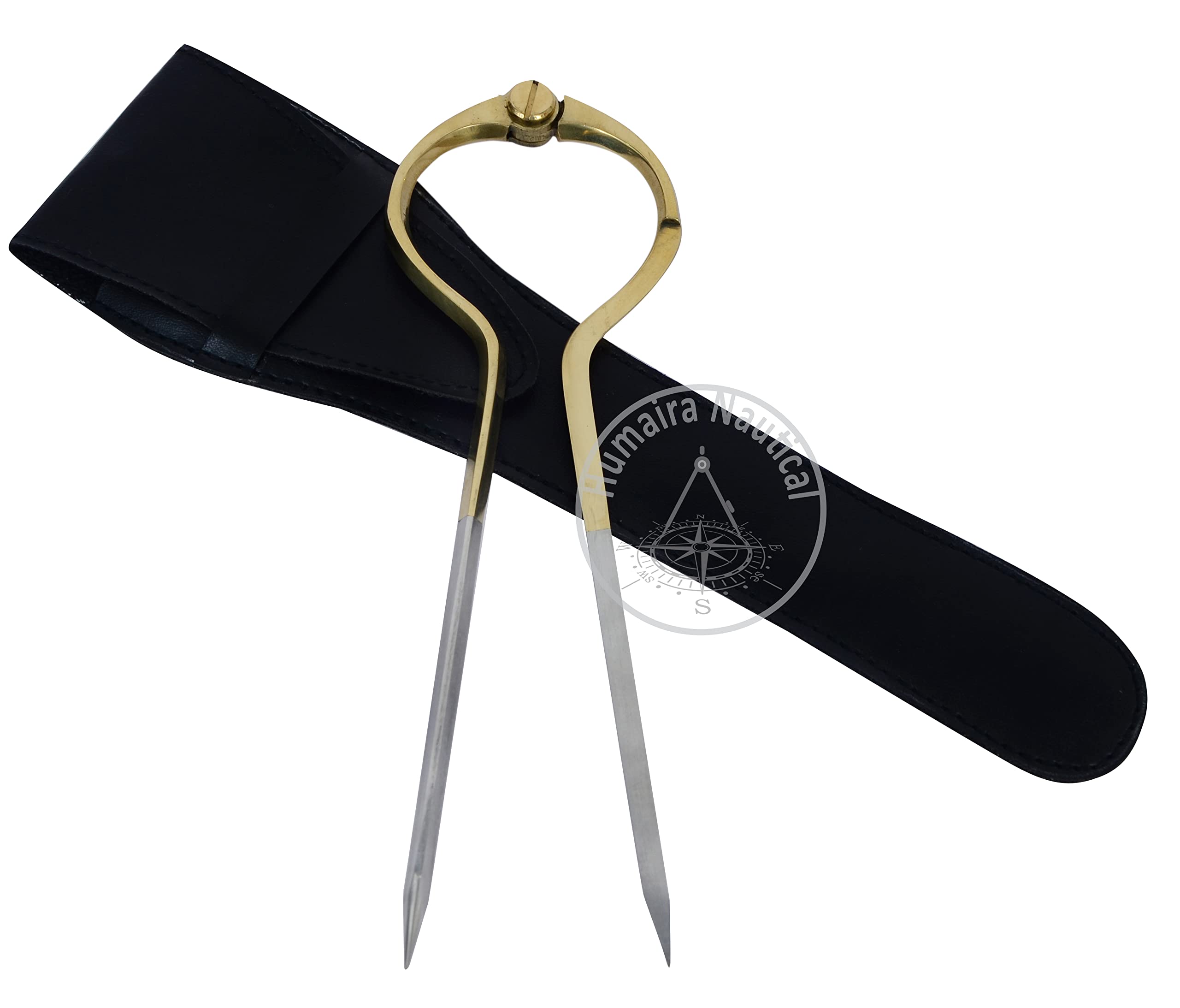Humaira Nautical8" British Style Navigational Dividers/Single Handed Dividers