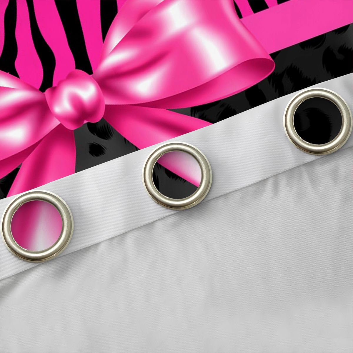 Loussiesd Zebra Leopard - Trattamenti per finestre, 2 pannelli W46*L54