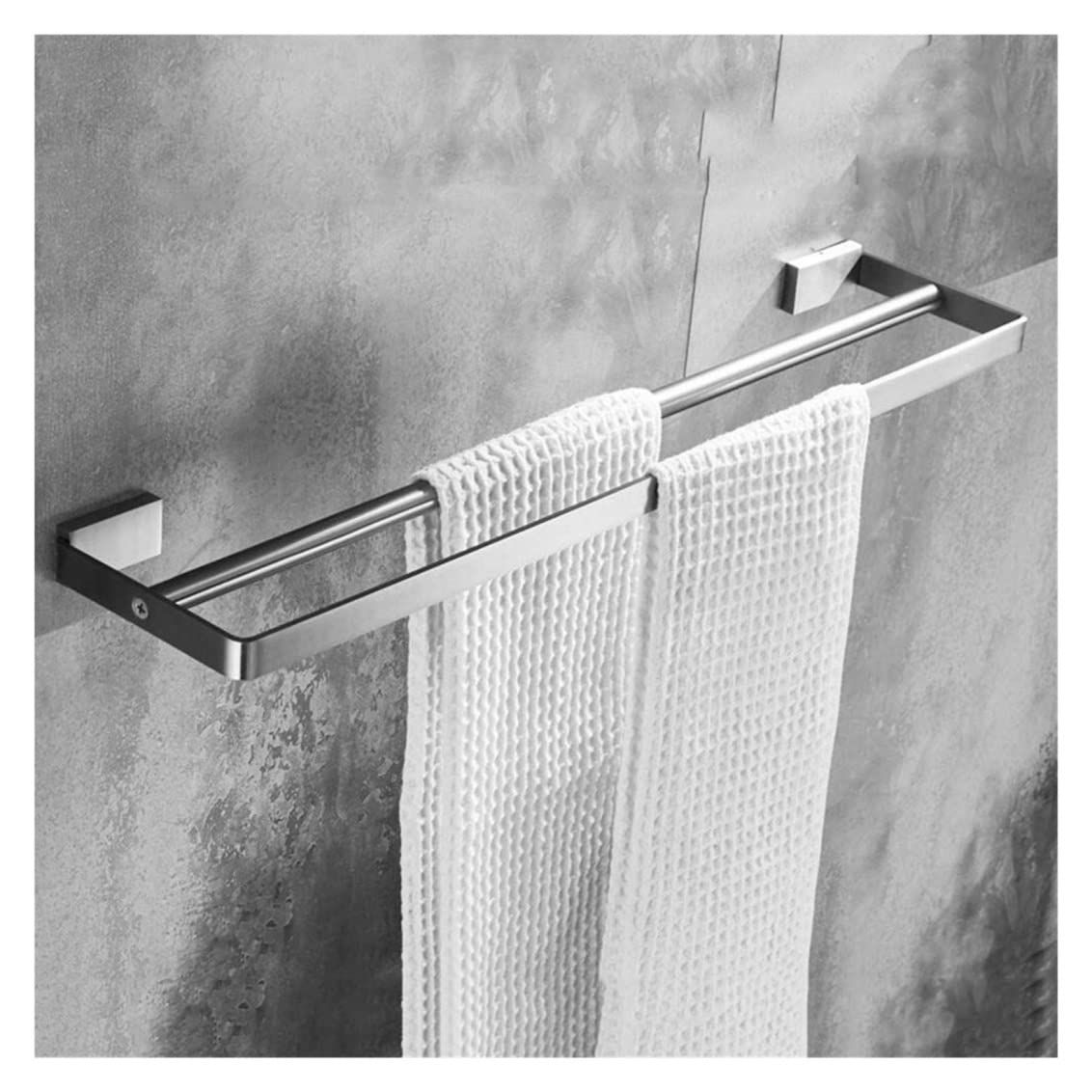 Toallero de acero inoxidable con acabado cepillado premium para pared