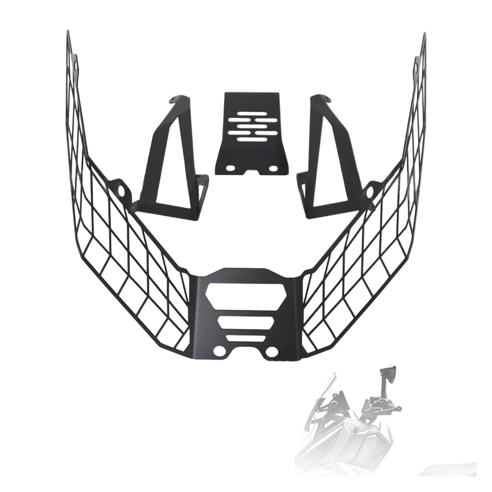 Scheinwerfer Fahren Scheinwerfergitter Motorrad-Scheinwerferschutz-Lichtabdeckung, Robuste Modifizierte Teile, Ersatzteil-Netzgitterabdeckung, Scheinwerferschutzabdeckung Für 368G