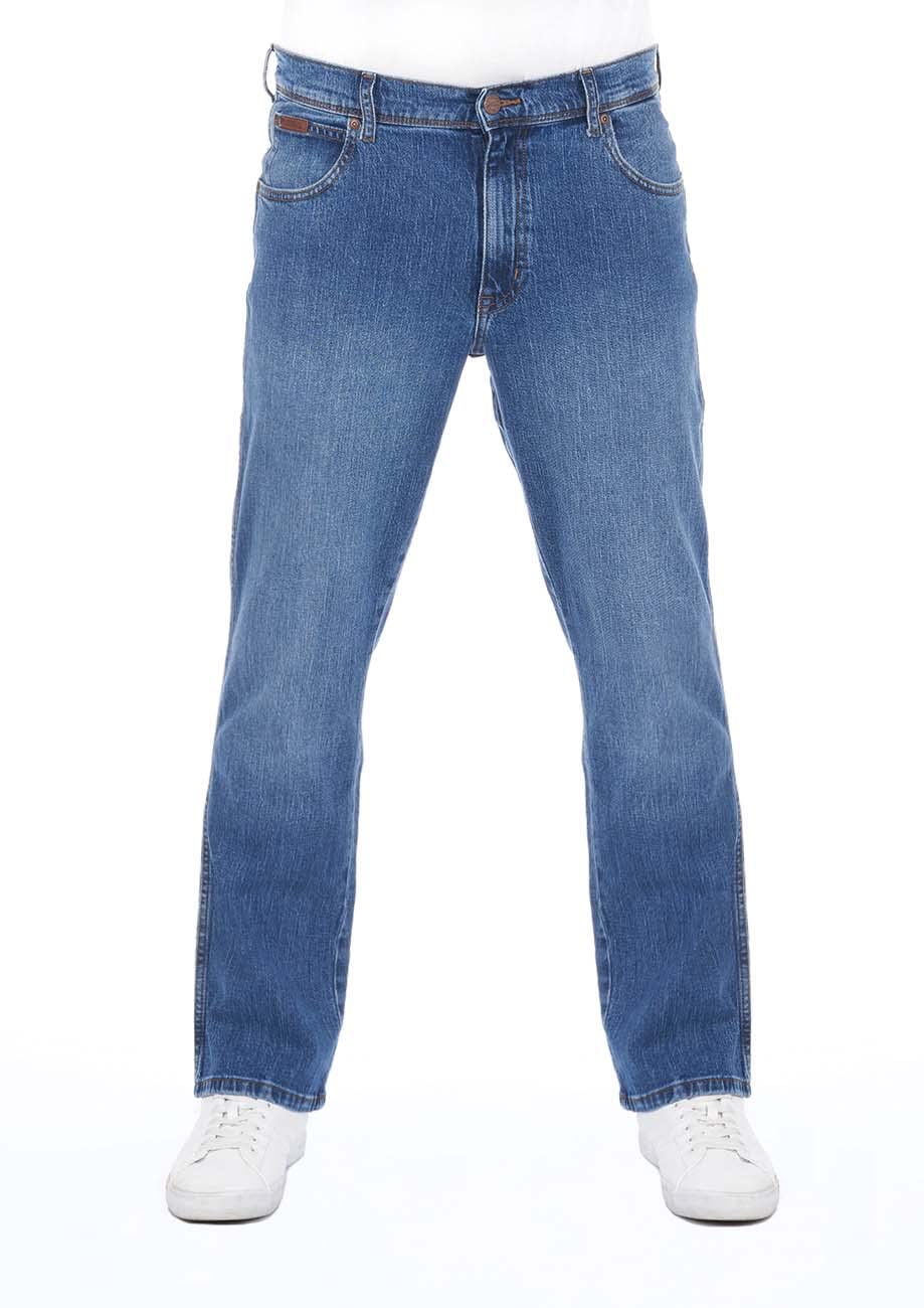 Wrangler Men's Blue Whirl (Wss1p311e) Jeans Regular Fit Texas Stretch Trousers Authentic Straight Jeans Denim Cotton Black Blue Grey W28 W29 W30 W31 W32 W33 W34 W36 W38 W40 W42 W44, 32 W/34 L