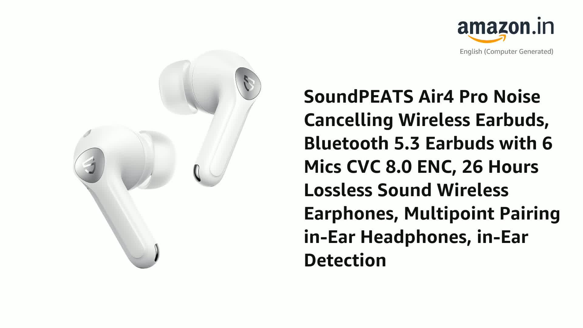 SOUNDPEATS Air4 Pro ホワイト Hands-on review: Soundpeats Air4 Pro Wireless Earbuds