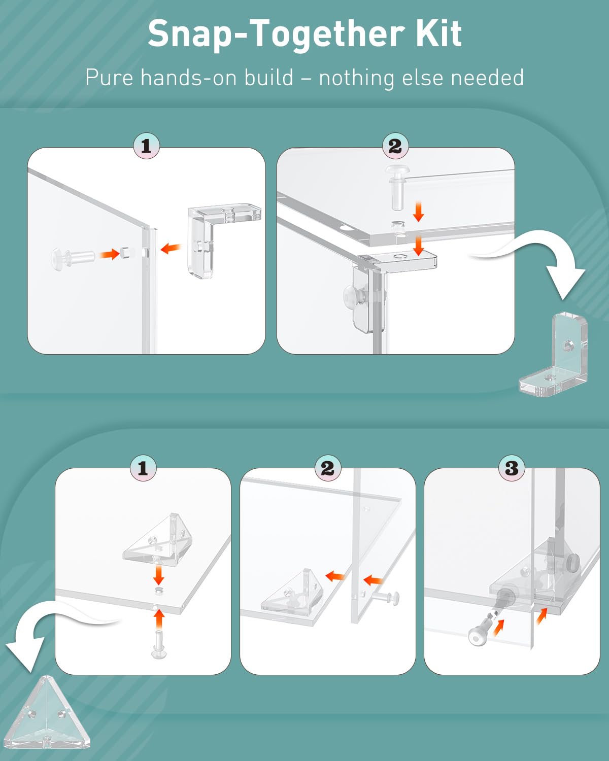 Uniclife Caja de donativos acrílico transparente con cerradura 25x25x25 cm cuadrada ranura