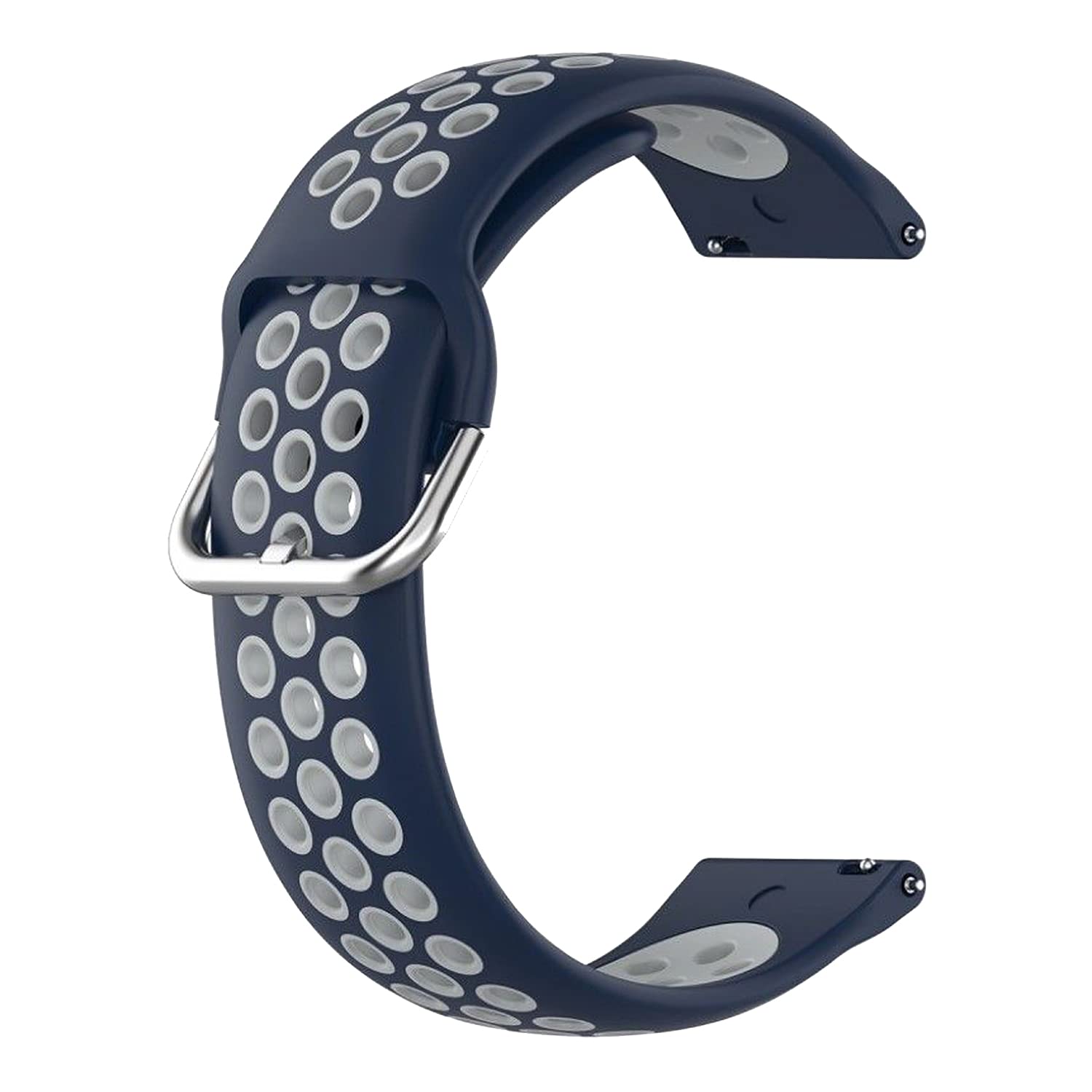 Watch Strap Silicone Belt 20mm compatible with Calvin Klein Ck Reset 25200474 Watch Breatheable Dual Color Dot Band