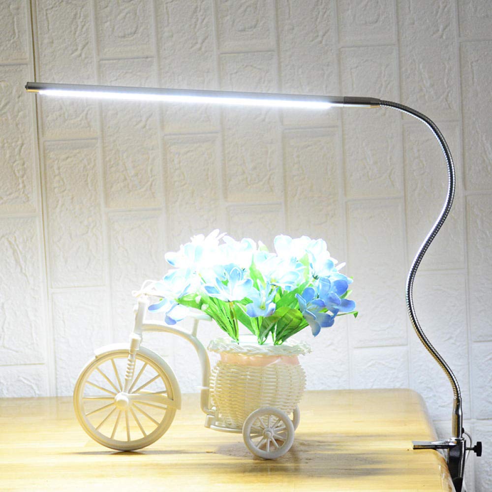 Luci A Clip Lampada Pinza Luce Da Lettura Luce Da Lettura Clip Beauty Manicure Clip Led Desk Lampada Da Tavolo Manicure Beauty Eyelash Tattoo Lamp Fashion Tattoo Lampada Di Bellezza-Interruttore Bianc