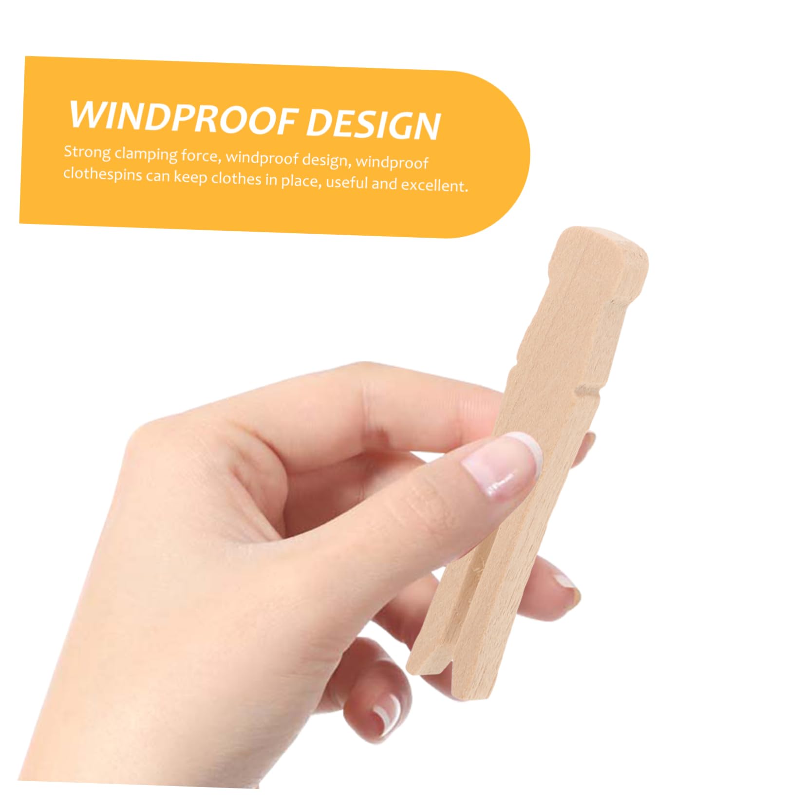 Amosfun 500 Pz Mollette Di Legno Mollette Antivento Fermagli Per Stendibiancheria Trapuntate Antivento Morsetto Per Trapunta Clip Per o Da Bucato