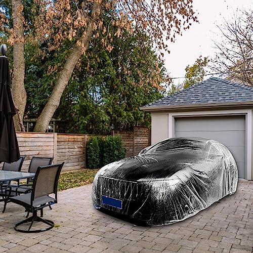 Funda transparente para coche de ajuste universal e impermeable para protección exterior 7
