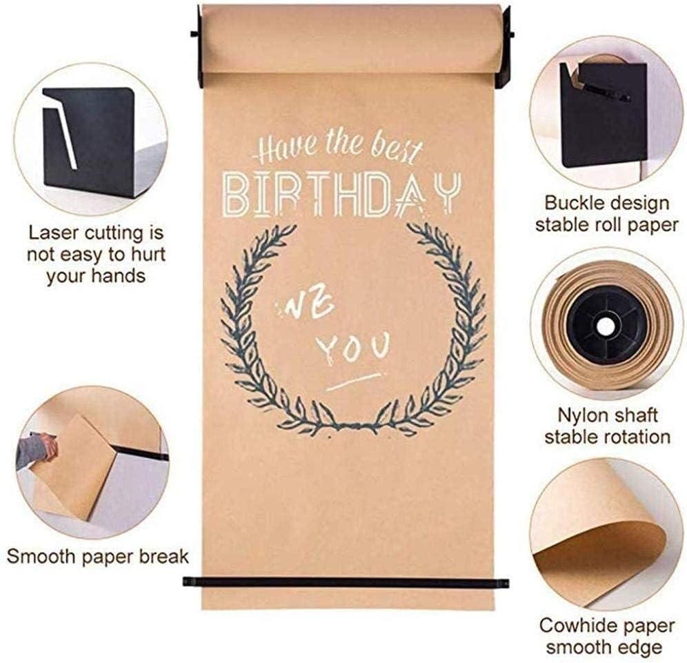Distributeur de papier kraft avec support mural pour bureau