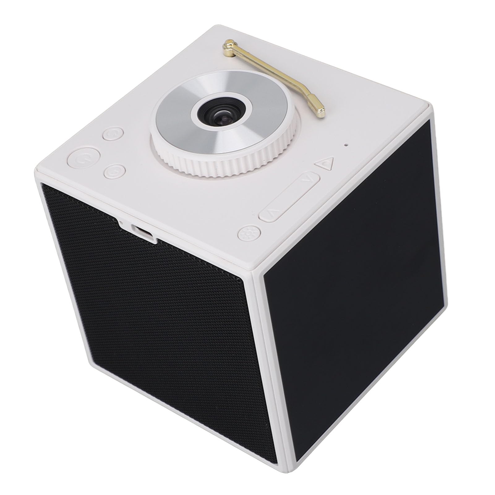 FTVOGUE Proiettore Stellare, Proiettore Stellare in ABS con Altoparlante Bluetooth Batteria 5200mAh, Proiezione 3D Terra Luna Luce Notturna con Rumore Bianco per Camera da Letto Bambini Adulti