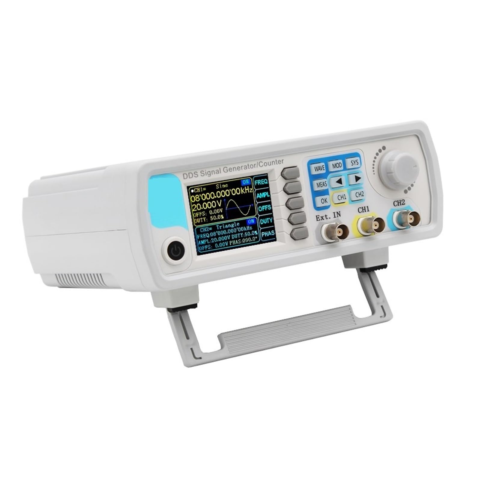 Generador de señal de función DDS Control digital Medidor de frecuencia de doble canal Generador de forma de onda arbitraria