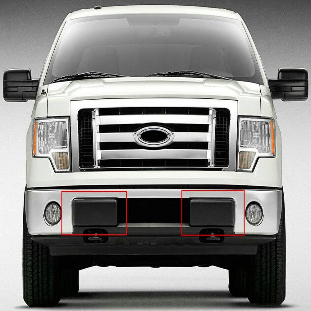 Bayyee 1 Pair Front Bumper Guards Pads Inserts Cover Pads Caps Replacement For FORD F150 2009 2010 2011 2012 2013 2014((NOT Compatible with Harley Davidson, SVT and Ecoboost Models)