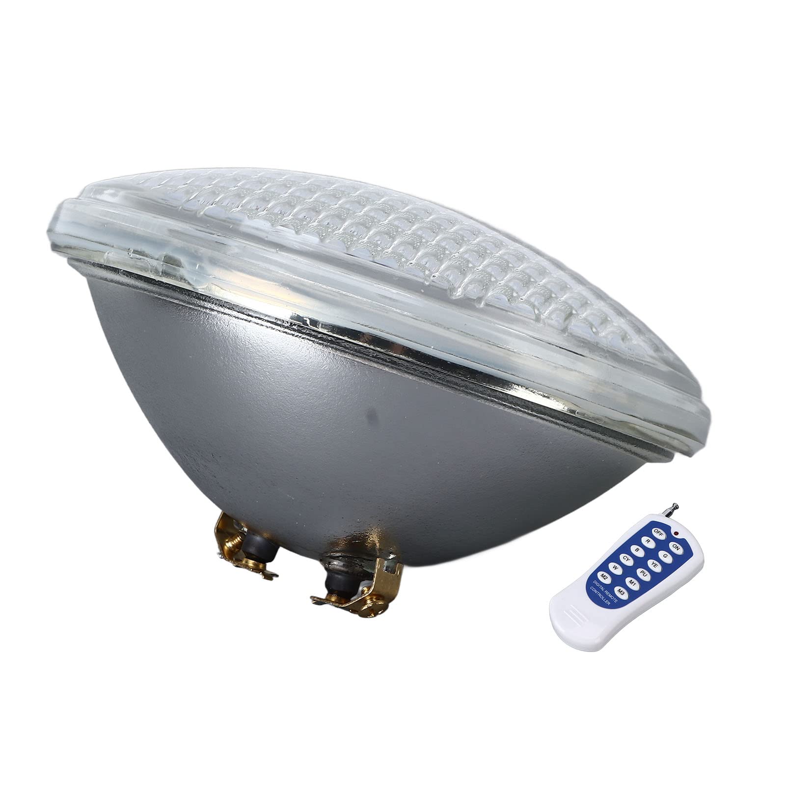 18 W LED-Poolleuchte mit 12-Tasten-Fernbedienung, RGB-Farbwechsel, IP68, 12 V Niederspannungs-Unterwasserleuchte für Schwimmbrunnen, Landschaft
