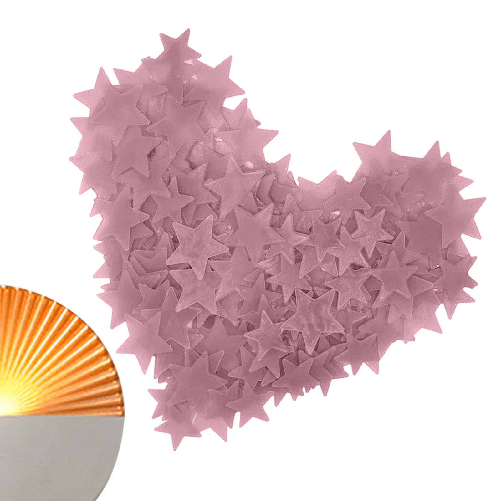 Décor de chambre étoile | 100 autocollants de décoration de plafond pour étoilé | Étoiles fluorescentes pour plafond, jouets pour, autocollant mural de mariage, décoration de salle