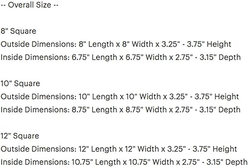 Miniatura 2 de Square Rustic Farm Planter Box 8"W, 10"W and 12"W (3.25" - 3.75"T - Short Version)