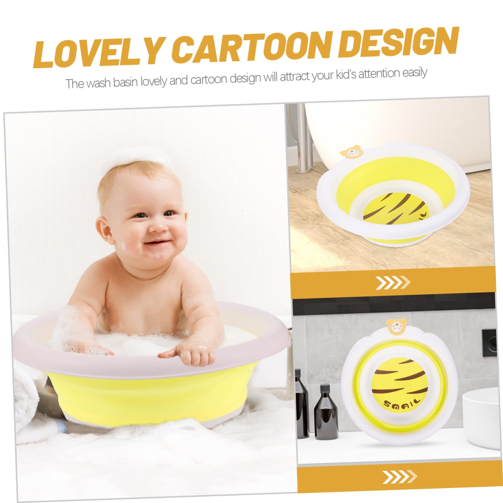 Toddmomy Baby Waschschüssel - Kinderbadewanne Mit Kronendesign 38x31x11cm