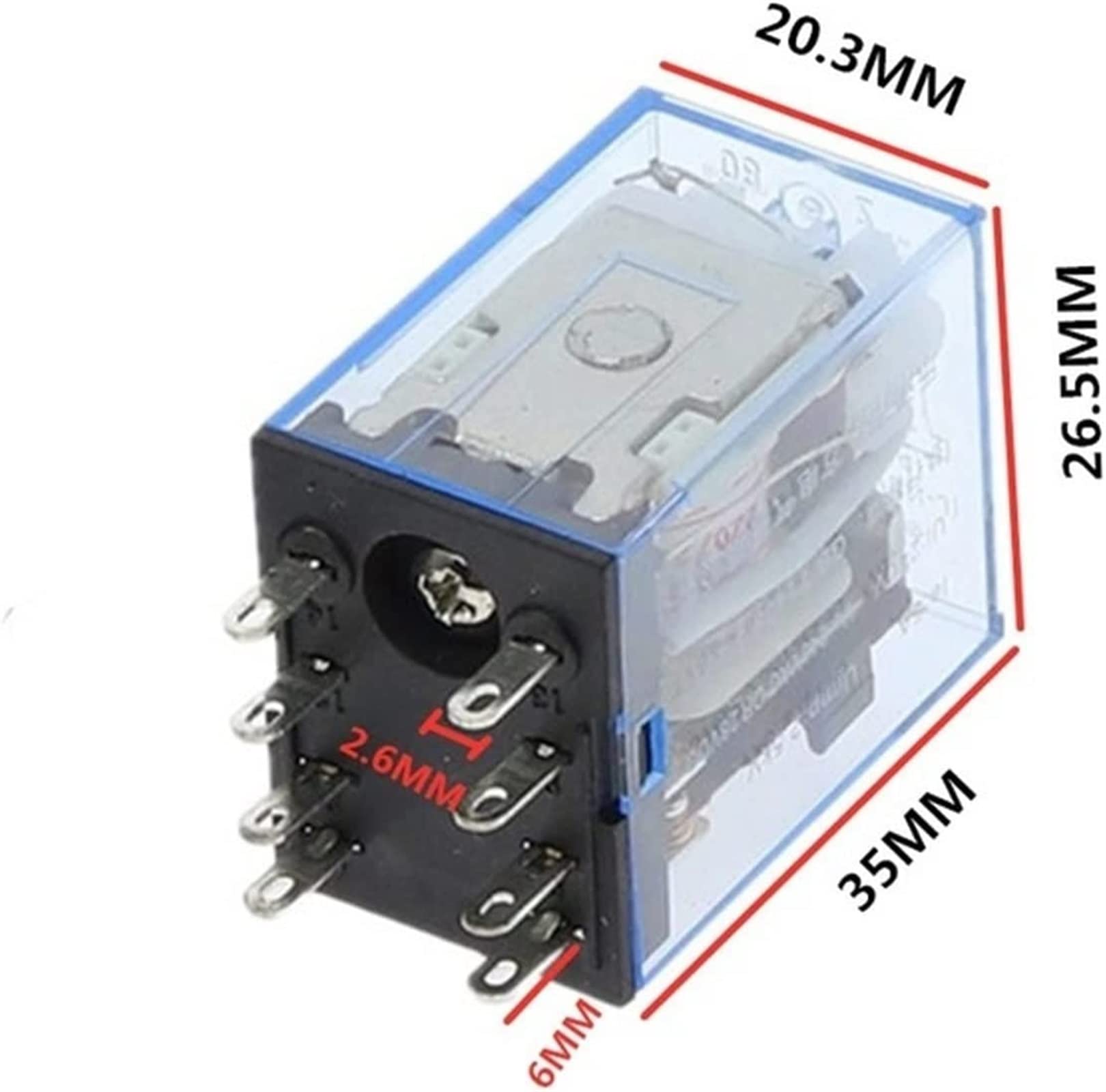 JSJJAWS Relé 10 Unids MY2P HH52P MY2NJ 12V 24V DC 36V