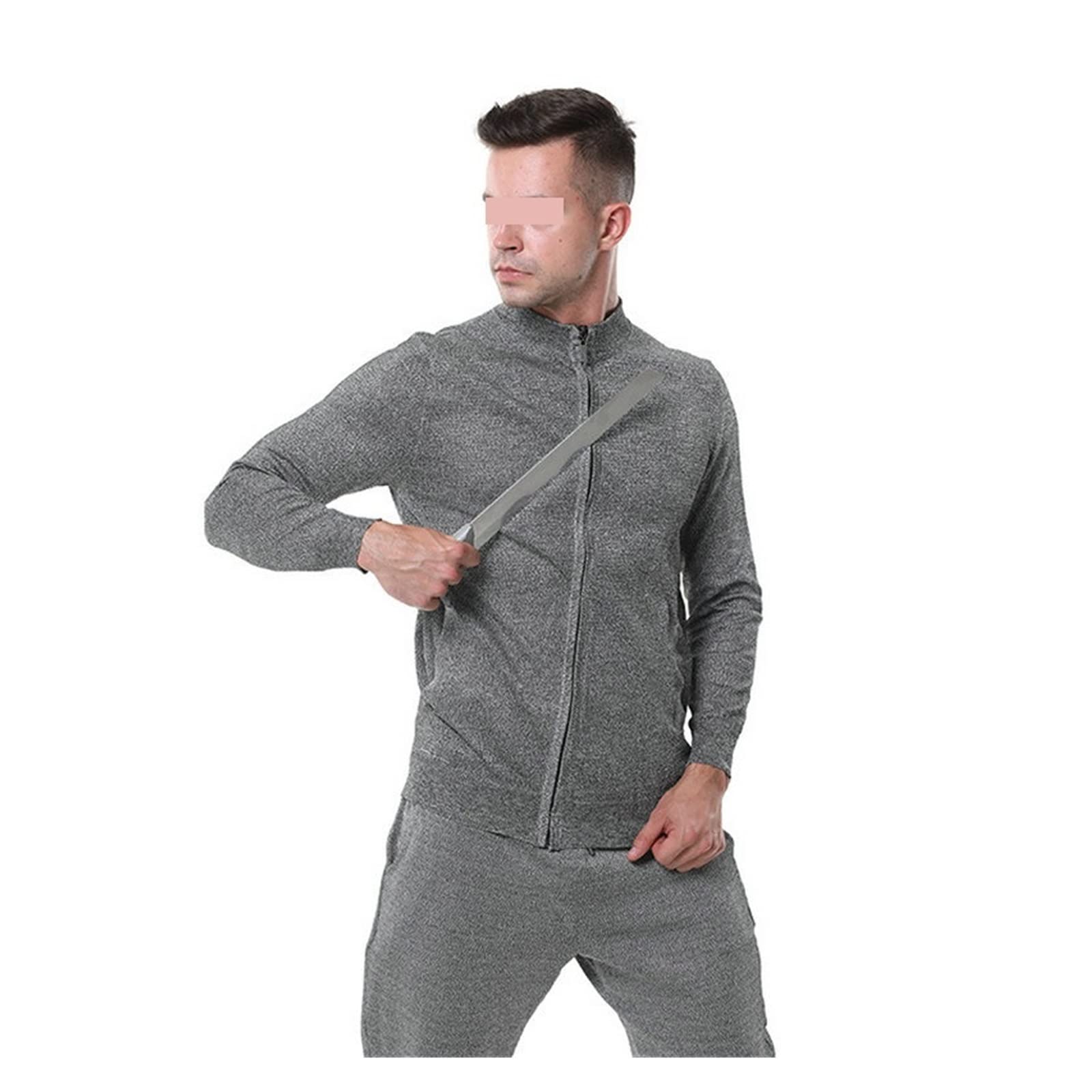 Ropa a prueba de cortes PE/HPPE, traje con cremallera, chaqueta resistente a las puñaladas fuerzas especiales, ropa anticorte, corte antimordidas Alta resistencia(L175)